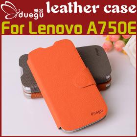 Duegu leather case for Lenovo A750E, colorful high quality Lenovo A750E leather case cover hot sale in stock