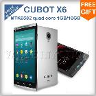  CUBOT MTK6592 octa core cell phones 1GB 16GB ROM 5.0Inch OGS Screen Android 4.2 13mp camera dual sim
