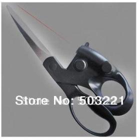 1 Pcs/Lot New Funny Free Shipping Wholesale Sewing Laser Scissors Cuts Straight Fast Laser Guided Scissors