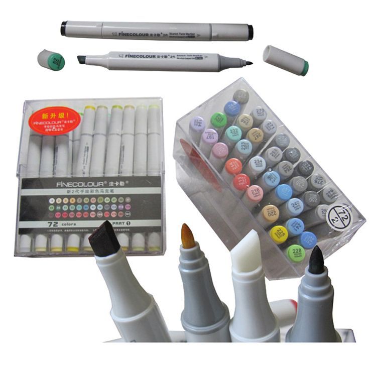 72 Color EF101 Finecolour Marker pen set for manga Wholesale 72Color