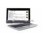 Freeshipping to Russia rotating screen laptop with russia keyboard 4G 500G HDD Celeron 1037U Dual 1.8 Ghz HZ-6