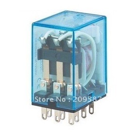 220V AC Coil Power Relay MY3NJ HH53P-L 11Pin 3NO 3NC 5A With PYF11A Socket Base