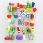 one set Cute Food Fruit Rubber Pencil Eraser Stationery Student Rewards Party Favor Gift[010320]