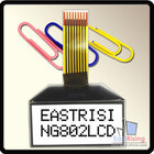 Free Shipping,Slim 802 8x2 Character LCD Module Display,I2C Interface,Low Power,Black on White Color,Free ZIF Connector