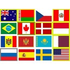 All coutry flag -01 , 3.5 cm * 2.5 cm flag stickers , 8 pieces , Office strickers , flag stick , coutry flag , free shipping