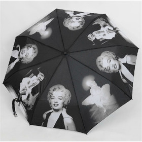 The Three Elephants Brand Fully Automatic Folding Rain Umbrella Marilyn Monroe Oil Painting Women Umbrellas Free Shipping
