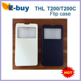  THL T200/T200C Flip Case , leather cover case for THL T200/T200C MTK6592 Octa Core phone