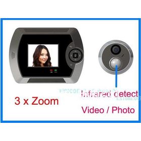 Free shipping!!High quality!!2.8" LCD Digital Video Door Viewer Security 300K Camera Doorbell Infrared Detect