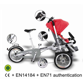 Bike & Stroller Combo,Free Transform,multifunctional people carrier,The Jogging Stroller for City Kids.Car Seat Adaptor-Bik