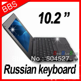 10.1" android 4.0 VIA 8850 512M 4GB HDMI Camera WIFI Russian keyboard Portugal lanauge Ukraine mini notebook laptop computer