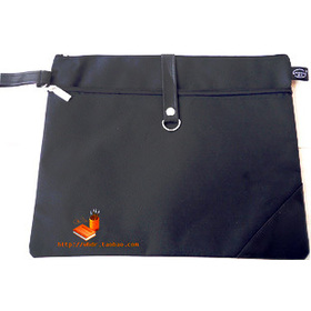 Customize a4 oxford bag high quality cloth briefcase commercial double layer double zipper logo
