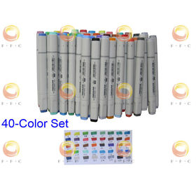 Free Shipping 40-Color Finecolour Sketch Marker set, colors stroked by actual marker, half cheaper than Copic marker, bargain