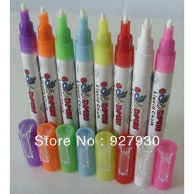 Free shipping White 3mm Eraserble liquid chalk marker 4g ink fluorescent marker pen