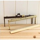 Track Ship + 10pcs/lot DIY Purse 20cm Square Bronze/Brown Color Metal Purse Frame Handle for Bag Sewing Craft Tailor Sewer