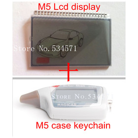 2pcs LCD display + case keychain for Scher-Khan magicar 5 Remote Starter LCD car alarm system/ Scher-Khan magicar 5/m5
