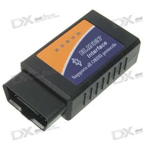 (Csak Nagykereskedelmi) OBDII Bluetooth Car Diagnostic Cable - fekete + kék + narancs (DC 12V) SKU: 41925