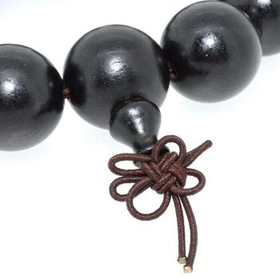 Ebony Wood Buddha Beads 18mm