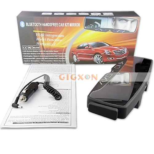 Bluetooth Headset Car Kit Hands MP3 Rear View Wholesale Bluetooth