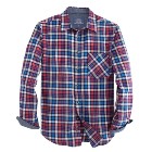 VANCL Jack Flannel Plaid Long Sleeve Shirt (Men) Check K SKU:667198