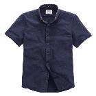 VANCL Jonas Plain Short Sleeve Shirt (Men) Ocean Blue SKU:198660