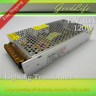 12V 10A 120W 110V-220V Lighting Transformer,High quality LED driver for LED strip power supply,power adapter,Free shipping