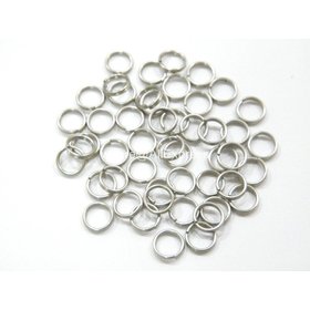 6mm 50 pcs Stainless Steel Split Rings for Blank Lures Crankbait Hard Bait 50 For Each Pack Bass Walleye Fishing UPR6mm