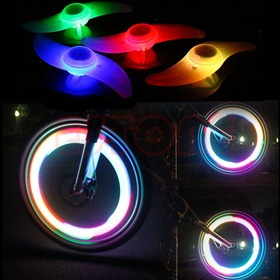 U119 Free Shipping 3 Mode Bike Bicycle Cycling Spoke Wire Tire Tyre Wheel LED Bright Light Lamp