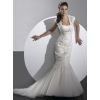 classic silhouetteRichly embellished  plunges tulle skirt adding modern elegance Wedding Dresses