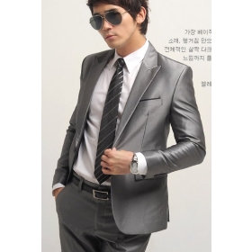 Wholesale -- Brand new Men's suit fress for man,come with top and pants,Dark gray spots W74