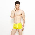 VANCL Cole Contrast Tipping Cotton Trunks (Men) Yellow SKU:200116