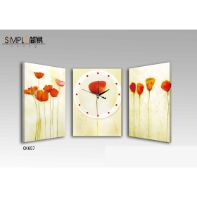 SIMPLE frameless painting clock---3pcs/set  133