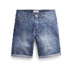 VANCL Brogan Washed Denim Shorts (Men) Blue SKU:193233