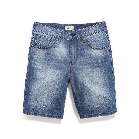 VANCL Nash Washed Denim Shorts (Men) Blue SKU:193275