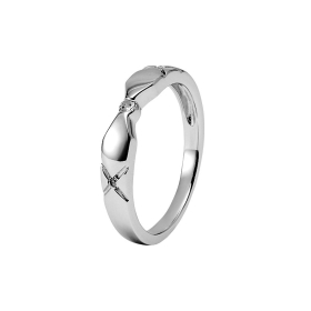 VANCL Unlimited Love Sterling Silver Ring (Women) White Gold SKU:180624