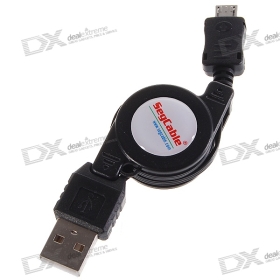 (Only Wholesale) Retractable USB to Micro 5P Data/Charging Cable (60CM-Length) SKU:26313