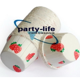 Small Round MUFFIN Paper Cake Cup Cake case with Strawberry, 3000pcs/lot, wholesale free shipping 
