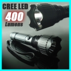 Ultra-Bright CREE LED 400 Lumens  3-Modes Flashlight Torch Lamp  torch security torch torchlight with Compass + Charger 