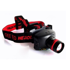 300LM CREE LED Adjustable Focus Headlamp Flashlight Light Waterproof Use 3xAAA battery (Not included)