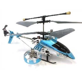 Infrared Control 4 CH GYRO LED Light RC Helicopter blue color