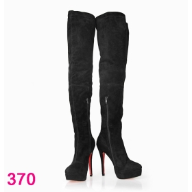 Brand new Free shipping authentic leather Women\'s Thigh-High Boots  black SUEDE boots