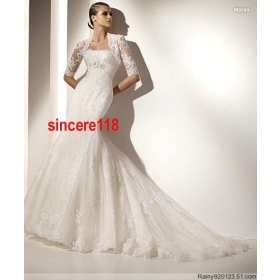 2010 new style Floor-length  & Satin bride Wedding dress evening dress bridesmaid dresses-22