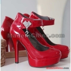 Best sale red wedding shoes high heels shoes(6-10cm) party shoes for  gift size 35-39 
