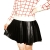 VANCL Ayleen Shiny Leather-Look Pleat Skirt (Women) Black SKU:191075