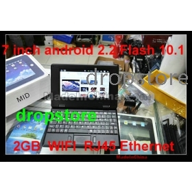 Dropshipping 7 tuuman Mini kannettava WiFi WM8650 OS 2.2 Flash 10.1 Netbook pc