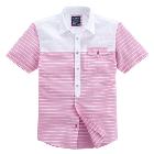 VANCL Simon Stripe Casual Shirt (Men) Pink SKU:378098