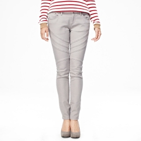 VANCL Janelle Casual Front Seam Pants (Women) Gray SKU:186668