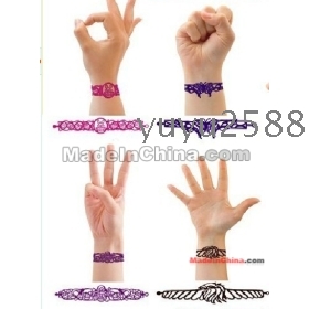 2011 110pcs/lot hollow silicone bracelet prevails European and American hollow bracelets  free shipping NO.201043