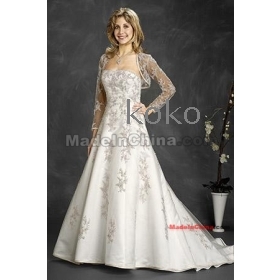 Robe de mariage d'expédition libre en gros, robe de mariée en satin de demoiselle d'honneur robe Vogue jupe femelle HH52