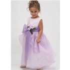 Wholesale - free shipping 2011 new ivory white pink  Organza  satin  bead embroider Flower Girl dress all size color free sashs  2-5years #z16