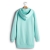 VANCL Lidiya Solid Long Pullover Hoodie (Women) Aqua SKU:180543